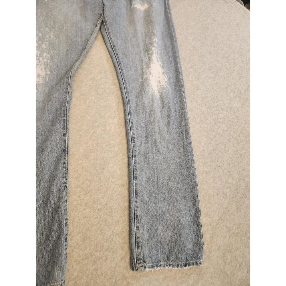 Polo Ralph Lauren Jeans Mens 36x34‎ Light Wash Sullivan Slim Distressed Raw Vtg